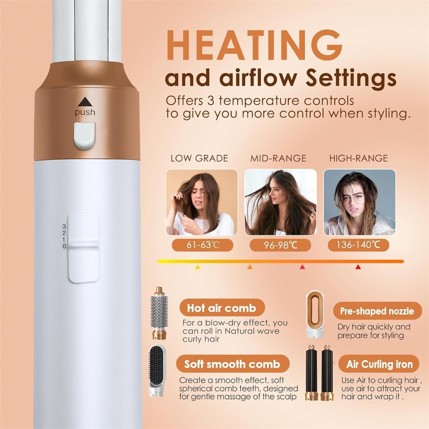 Lunira Beauty™ 5 In 1 Hair Styler