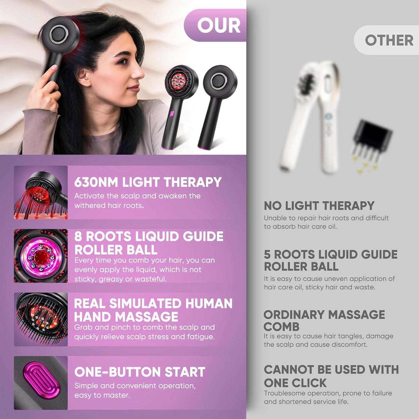 Lunira Beauty™ Scalp Massager Brush